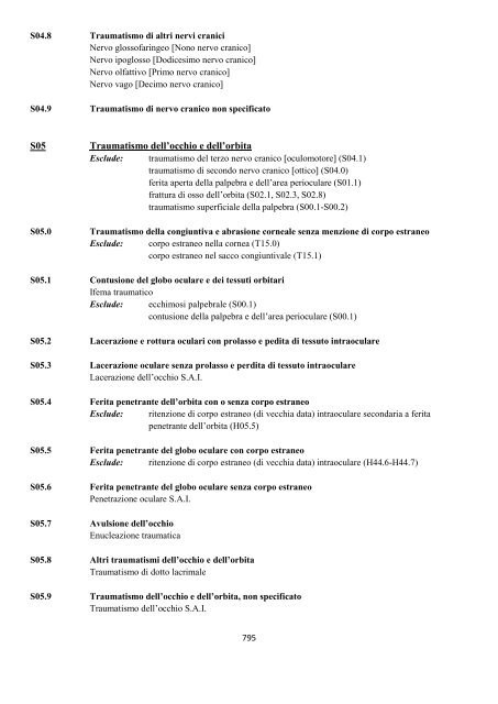 Classificazione Statistica Internazionale delle Malattie e dei ...