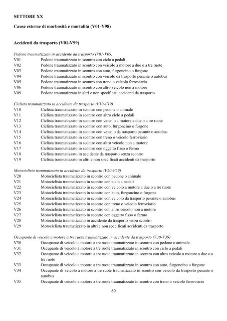 Classificazione Statistica Internazionale delle Malattie e dei ...