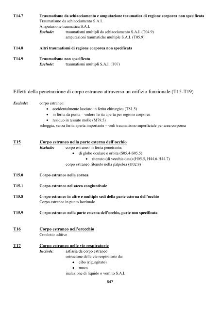 Classificazione Statistica Internazionale delle Malattie e dei ...