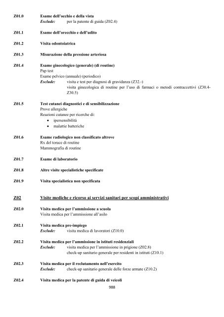 Classificazione Statistica Internazionale delle Malattie e dei ...