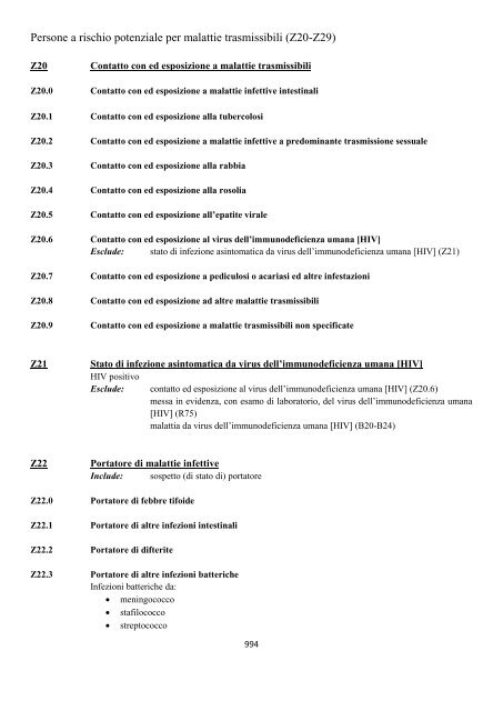 Classificazione Statistica Internazionale delle Malattie e dei ...