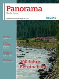 100 Jahre Berninabahn - Siemens Schweiz AG
