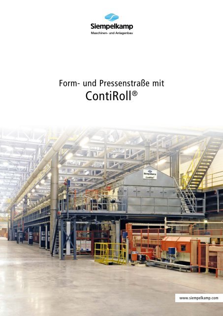 Form- und Pressenstraße mit ContiRoll - Siempelkamp