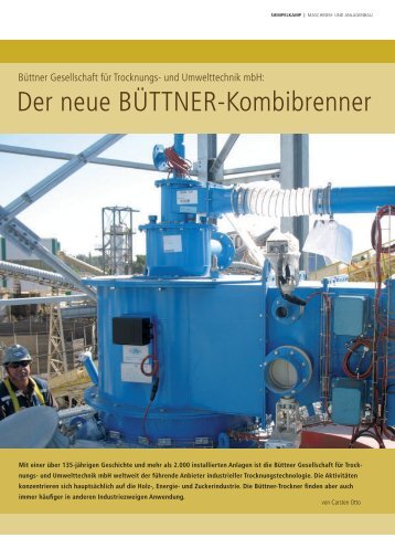 Der neue BÜTTNER-Kombibrenner - Siempelkamp