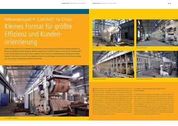 Referenzprojekt 4'-ContiRoll® für China - Siempelkamp