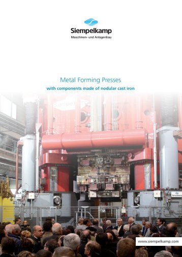 Metal Forming Presses - Siempelkamp