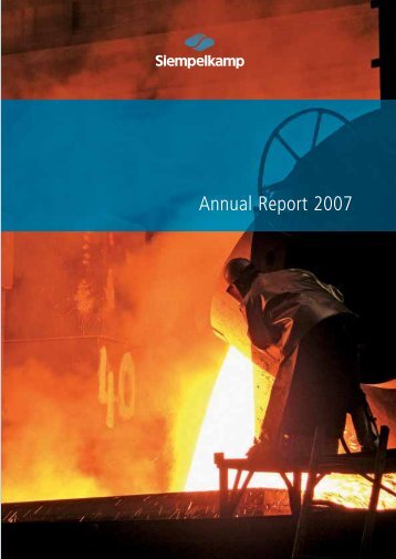 Annual Report 2007 - Siempelkamp