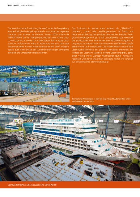 Bulletin 1/ 2013 - Siempelkamp