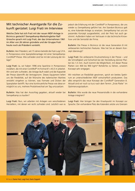 Bulletin 1/ 2013 - Siempelkamp