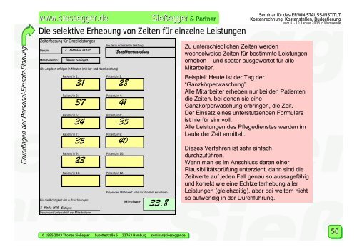 Kostenrechnung, Kostenstellen, Budgetierung