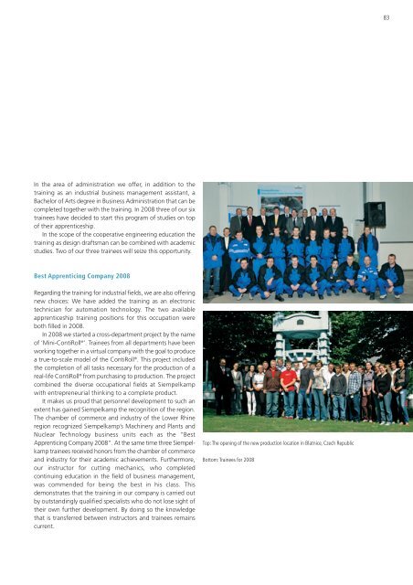 Annual Report 2008 - Siempelkamp