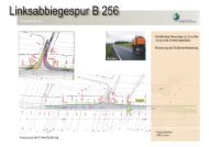 Ausbau der Linksabbiegespur B 256, OG Thür