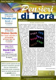 184-toldot - Pensieri di Torà