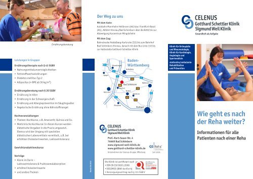 Info-Flyer - Gotthard-Schettler-Klinik