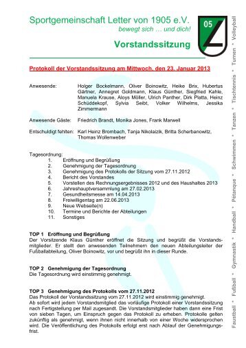 Protokoll der Vorstandssitzung vom 2013_01_23 - SG Letter 05