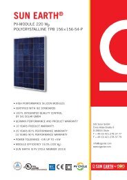 Sun Earth PV-module 220 W p (259,55 KBytes) - SiG Solar GmbH