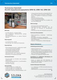 Technisches Datenblatt SILOXA Gasaufbereitungssysteme GRW 50 ...