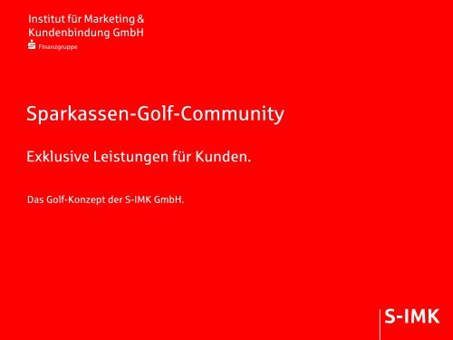 Sparkassen-Golf-Community - S-IMK