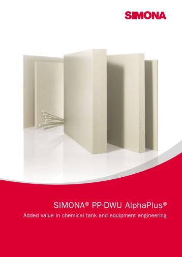 SIMONA®PP-DWU AlphaPlus® - Simona AG