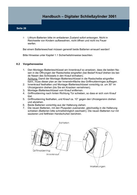 HANDBUCH SYSTEM 3060 - SimonsVoss technologies