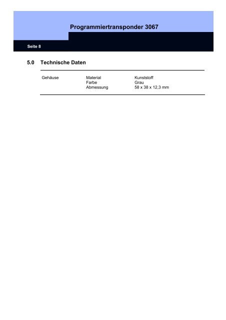 HANDBUCH SYSTEM 3060 - SimonsVoss technologies