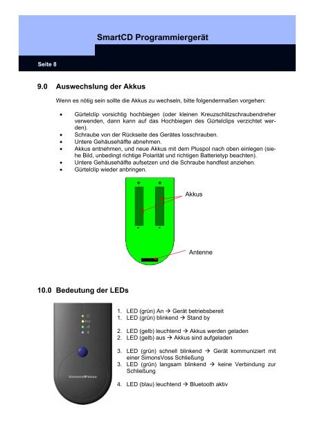 HANDBUCH SYSTEM 3060 - SimonsVoss technologies