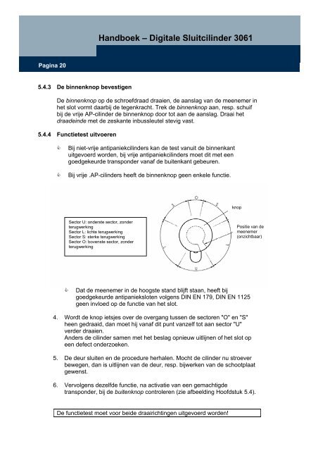 Handboek ? Digitale Sluitcilinder 3061 - SimonsVoss technologies