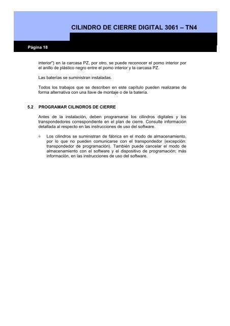 Cilindro digital de cierre 3061 TN4 - SimonsVoss technologies