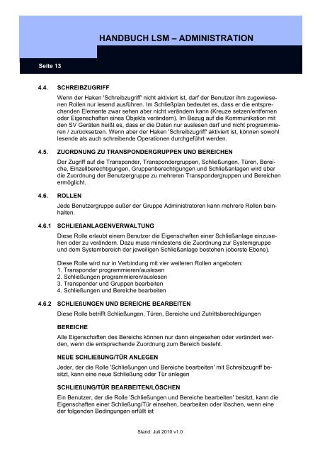 handbuch lsm - administration - SimonsVoss technologies