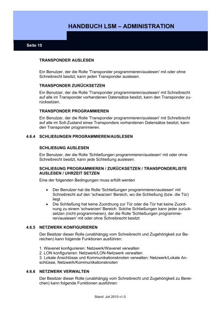 handbuch lsm - administration - SimonsVoss technologies