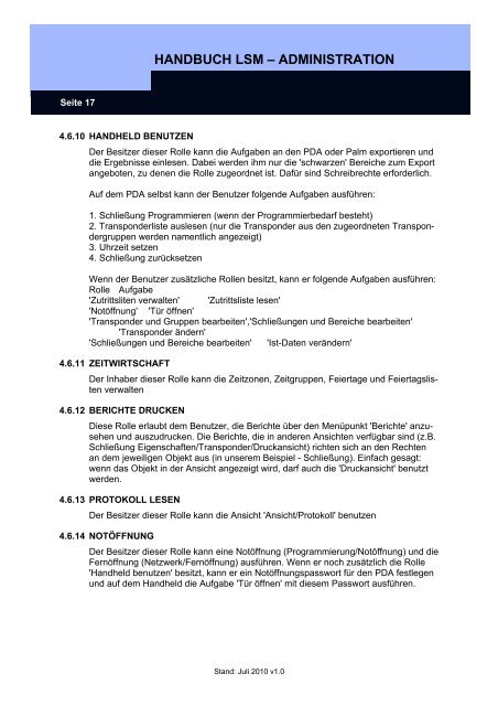 handbuch lsm - administration - SimonsVoss technologies