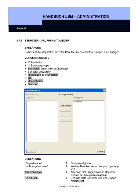 handbuch lsm - administration - SimonsVoss technologies
