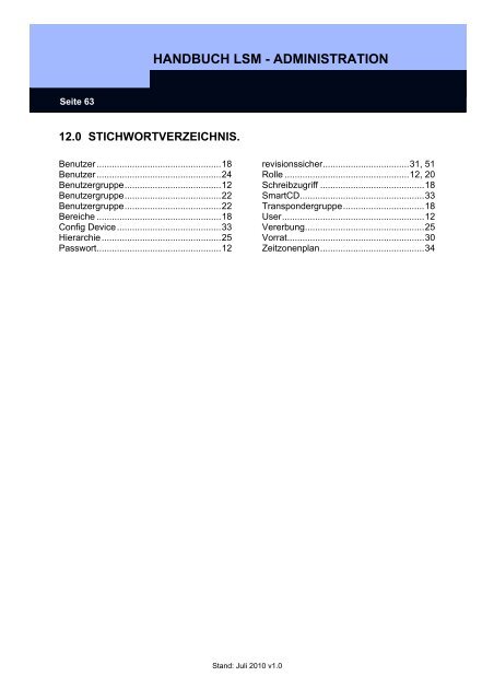 handbuch lsm - administration - SimonsVoss technologies