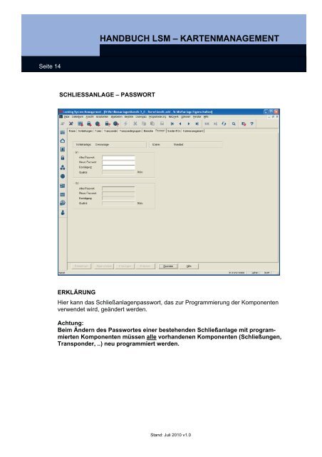 handbuch lsm ? kartenmanagement - SimonsVoss technologies