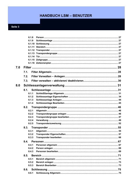 handbuch lsm ? benutzer - SimonsVoss technologies