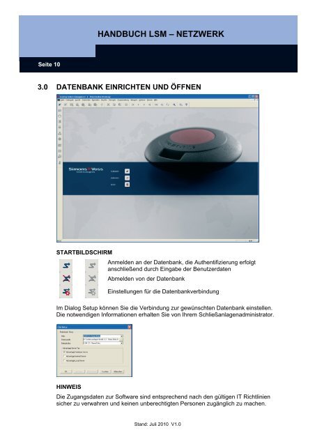 handbuch lsm ? netzwerk - SimonsVoss technologies