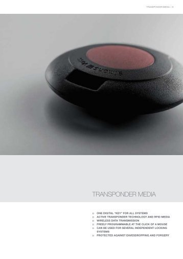 TRANSPONDER MEDIA - SimonsVoss technologies
