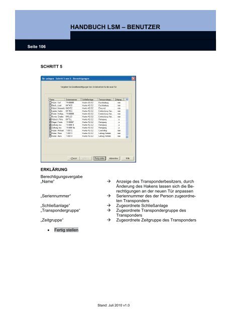 handbuch lsm ? benutzer - SimonsVoss technologies