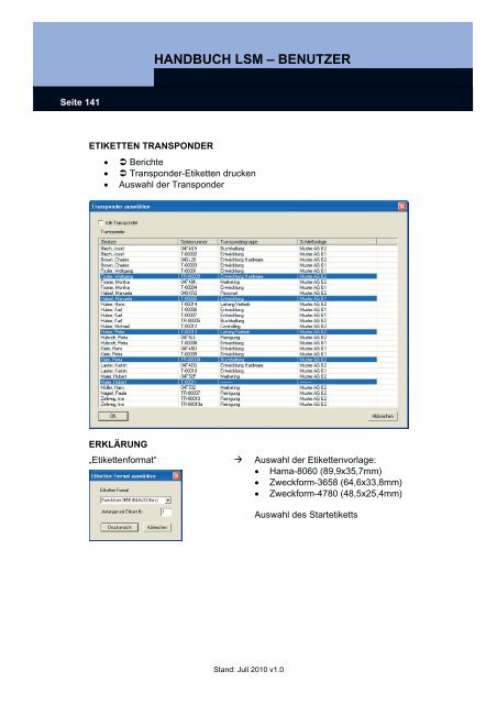 handbuch lsm ? benutzer - SimonsVoss technologies