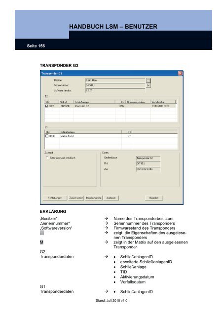 handbuch lsm ? benutzer - SimonsVoss technologies