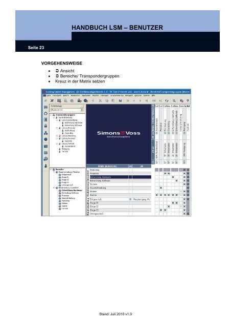 handbuch lsm ? benutzer - SimonsVoss technologies