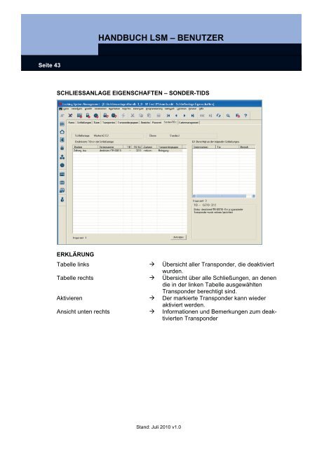 handbuch lsm ? benutzer - SimonsVoss technologies