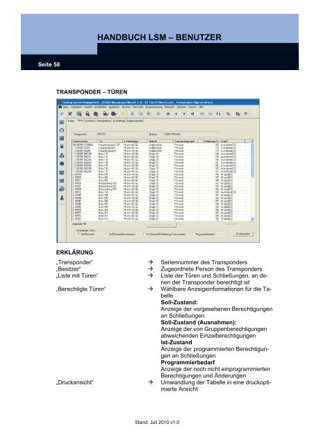 handbuch lsm ? benutzer - SimonsVoss technologies