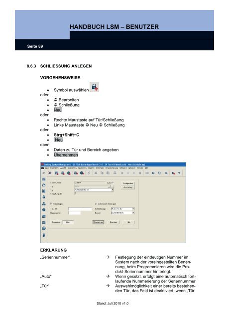 handbuch lsm ? benutzer - SimonsVoss technologies