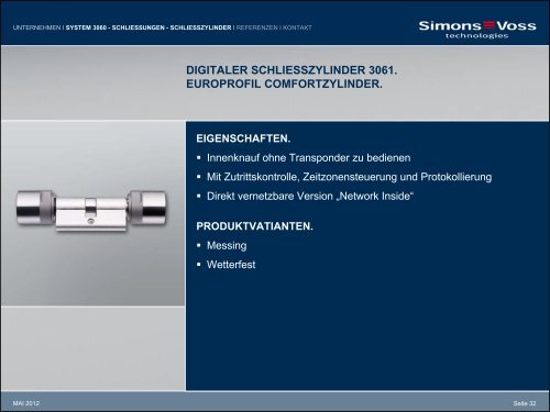 digitales schliess - SimonsVoss technologies