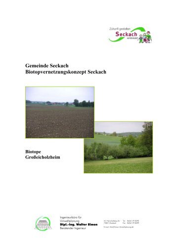 Gemeinde Seckach Biotopvernetzungskonzept Seckach