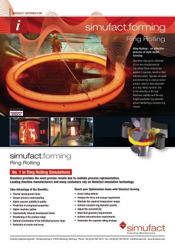 Simufact for Ring Rolling