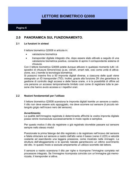 Manuale completo del sistema - SimonsVoss technologies