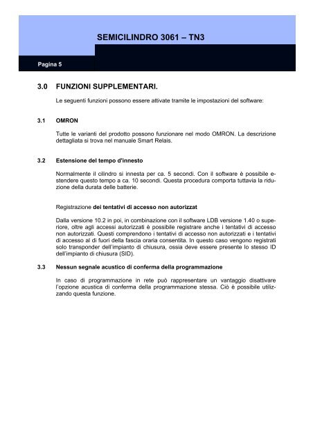 Manuale completo del sistema - SimonsVoss technologies