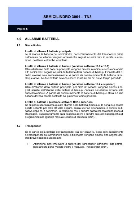 Manuale completo del sistema - SimonsVoss technologies